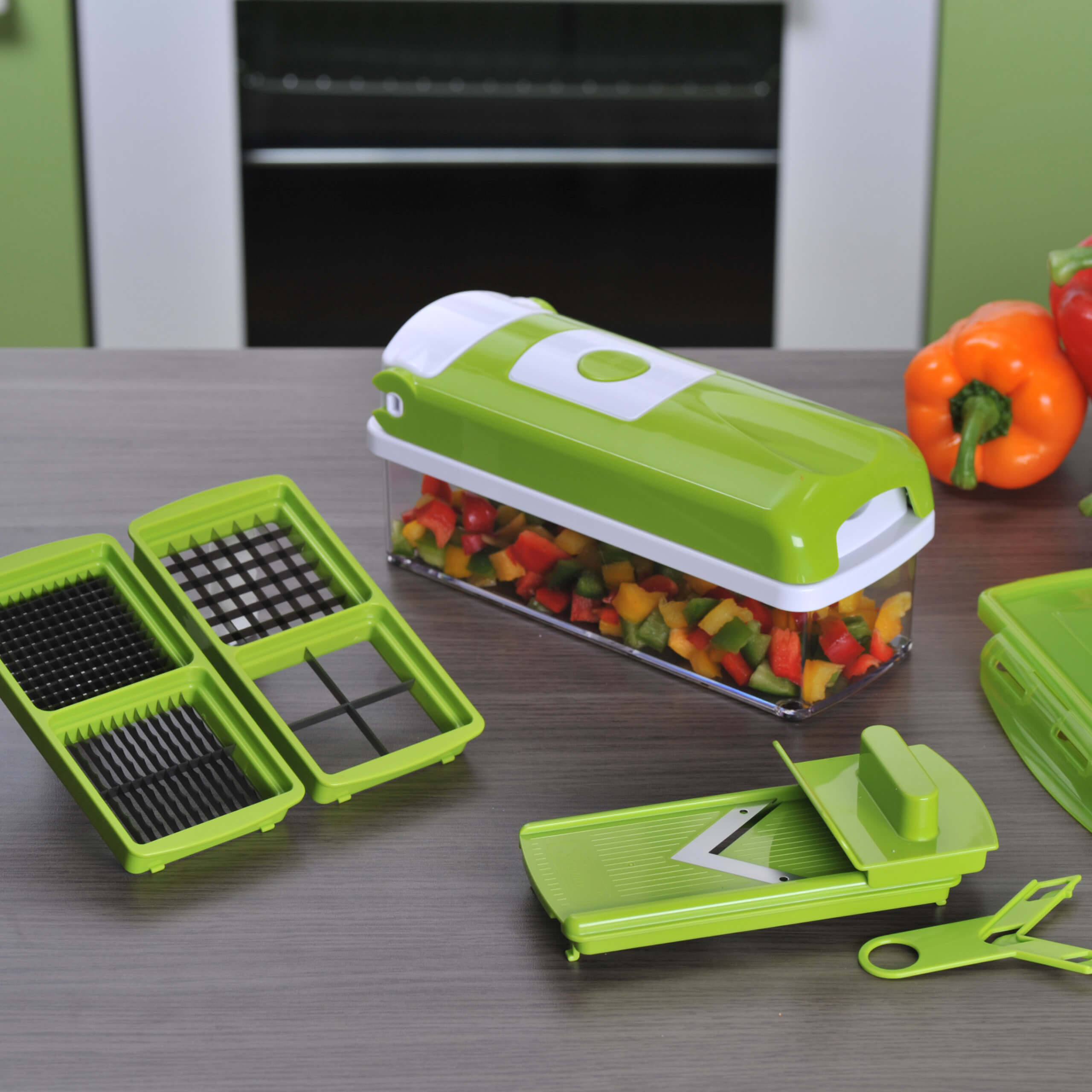 Nicer Dicer smart, Set 7tlg. Nicer Dicer Schneidsysteme und Messer